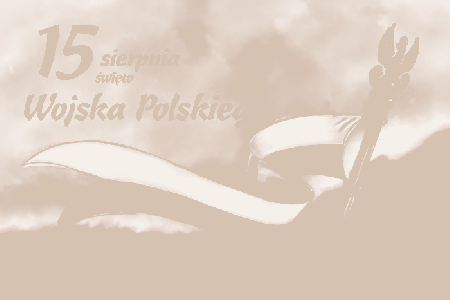Flaga Polski na sztandar 15 sierpnia